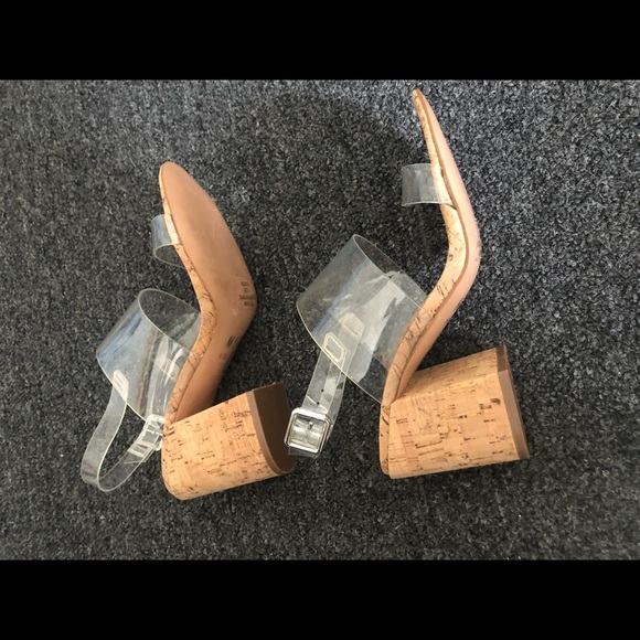 Mix no.6 3 inch stacked cork heeled sandals - Picture 3 of 4